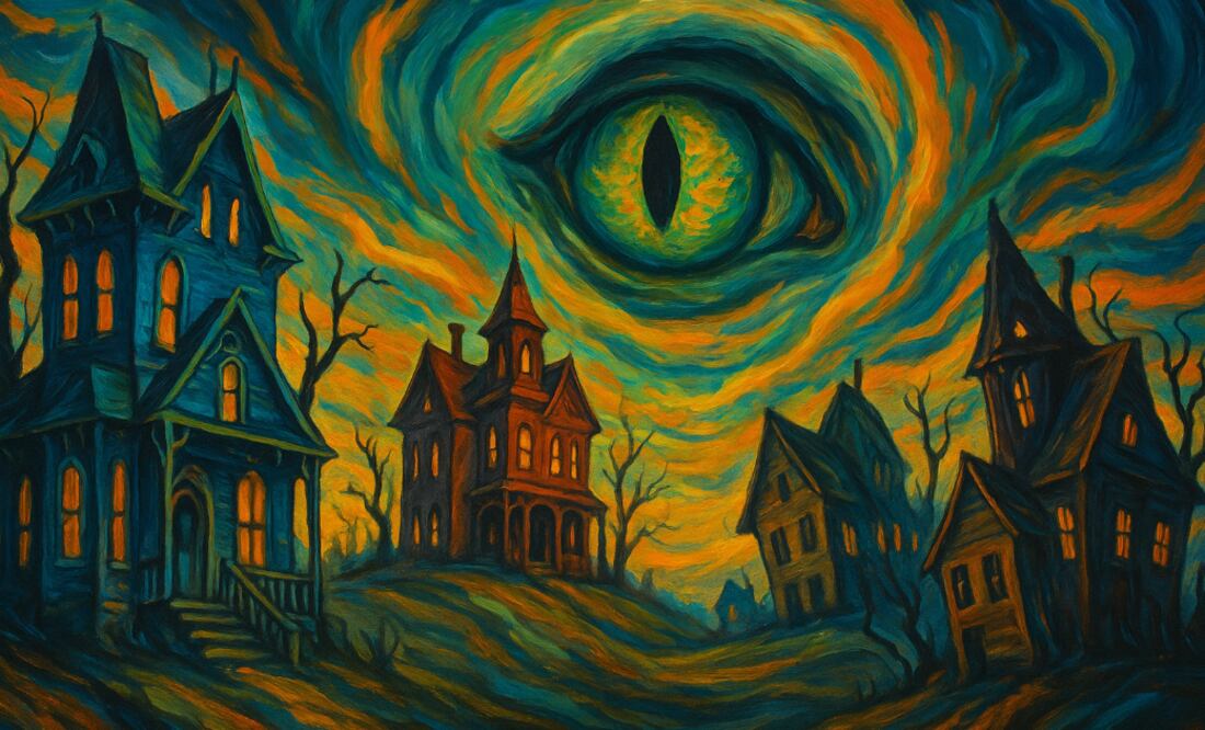 Casas embrujadas (Foto: Creada con IA)