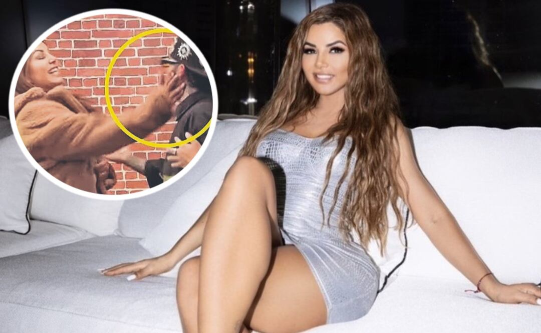 Aleida Núñez cachetea a conductor en vivo. Foto: (Redes Sociales)