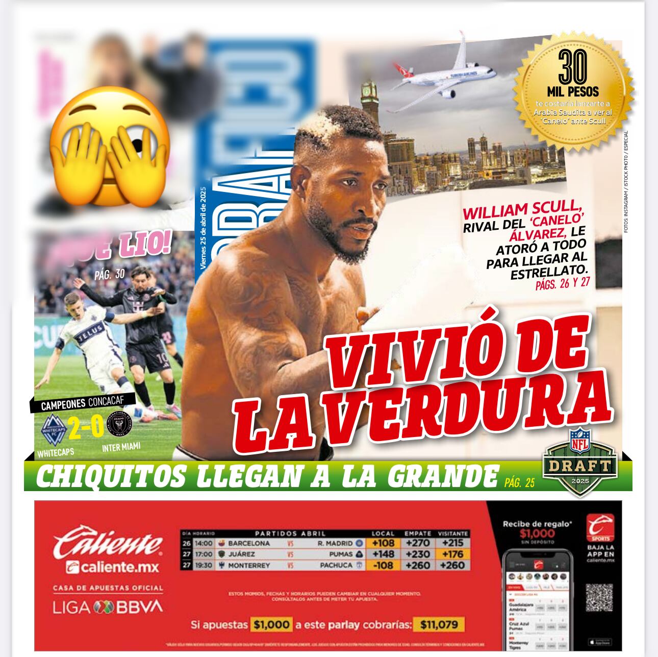 Portada El Gráfico | Viernes 25 de abril 2025