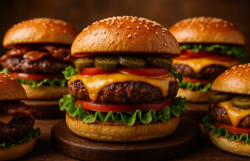 Día de la Hamburguesa (Foto: Creada con IA)