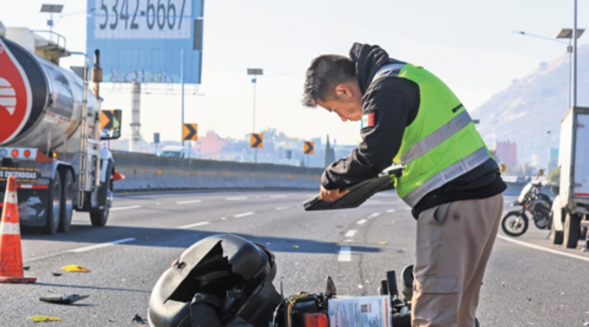 Fatal accidente en la México-Pachuca: Motociclista muere al instante (Foto: Francisco Rodríguez)