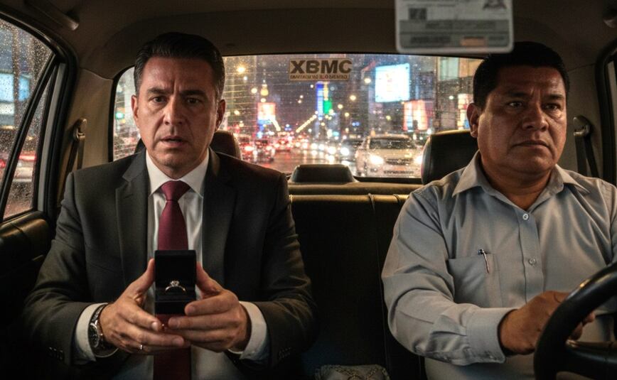 Imagen ilustrativa: IA (Taxista salva a padrino de anillo de bodas en la CDMX)