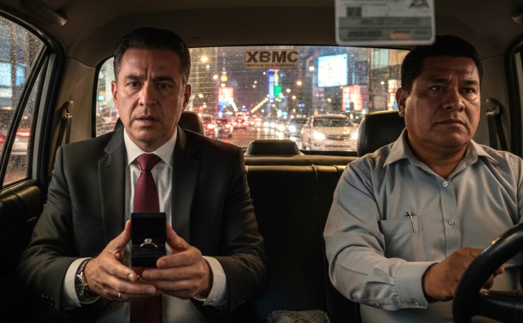 Imagen ilustrativa: IA (Taxista salva a padrino de anillo de bodas en la CDMX)