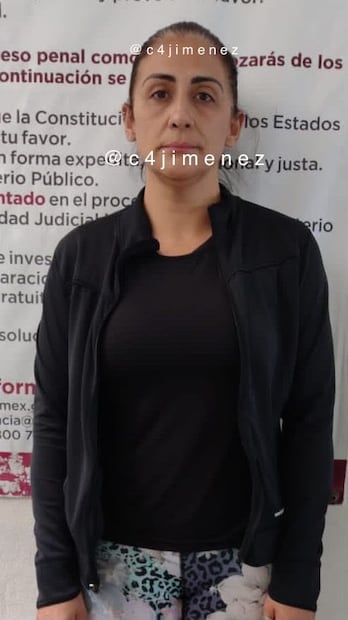 Azalia Ojeda detenida (Vía: X/C4 Jiménez)
