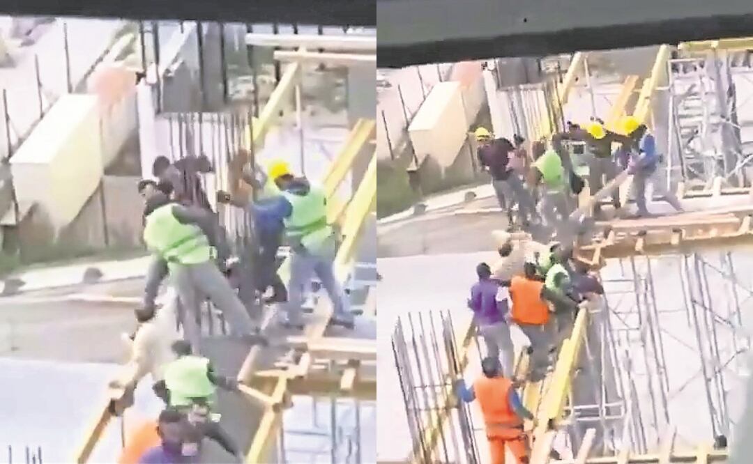 VIDEO: Se arma la campal en el Camp Nou, trabajadores se pelean a palazos