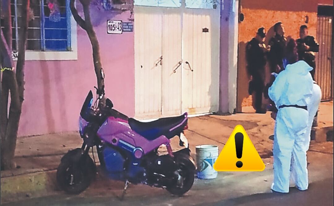Angélica conducía una moto rosa en la CDMX cuando detonaciones se presentaron