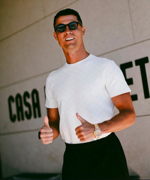 Cristiano Ronaldo (Vía: Instagram)