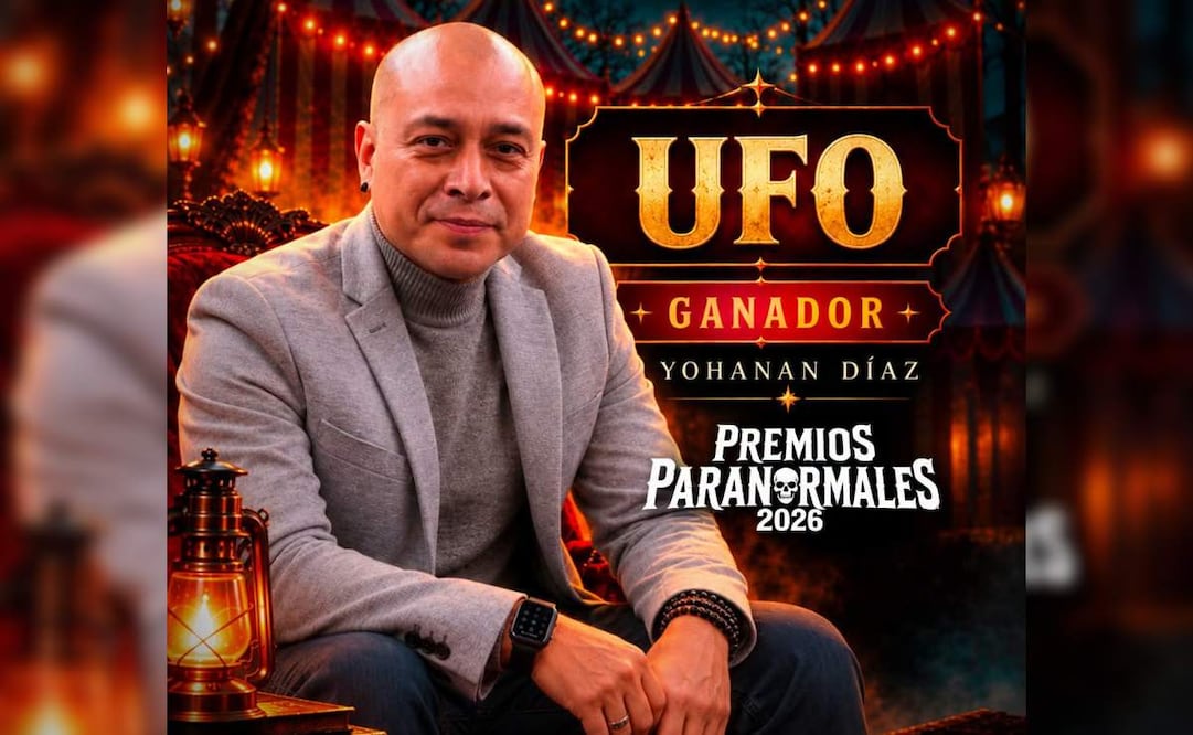 Premios Paranormales 2026: Yohanan Díaz Vargas, colaborador de El Gráfico gana en la categoría de UFO. Foto: (Especial)