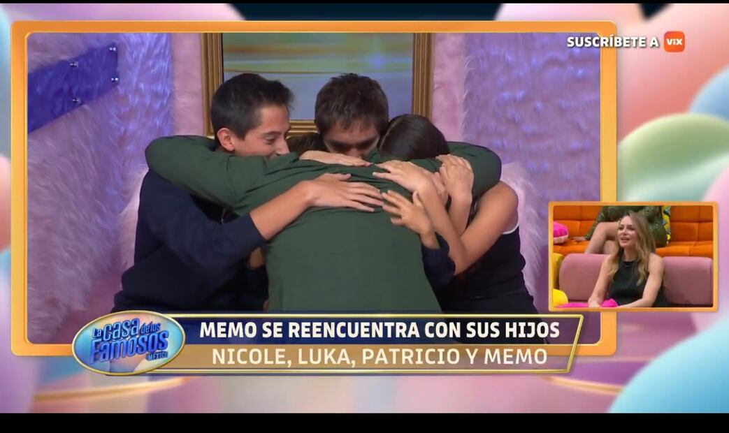 Memo Schutz recibe a sus hijos en LCDLFMX4 (Vía: VIX)