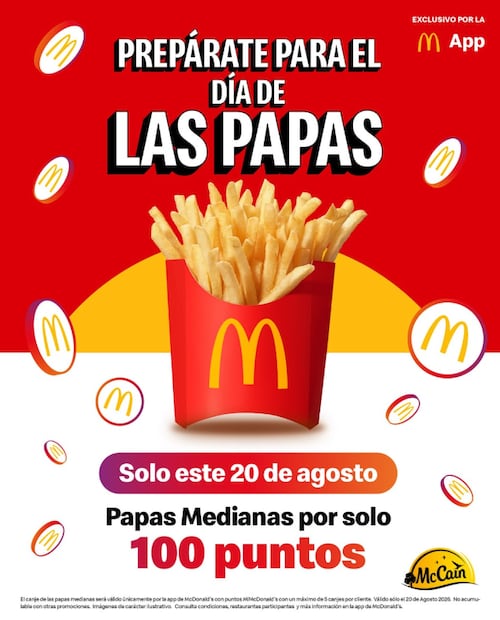 Día de las Papas Fritas en McDonald’s (Foto: Instagram)