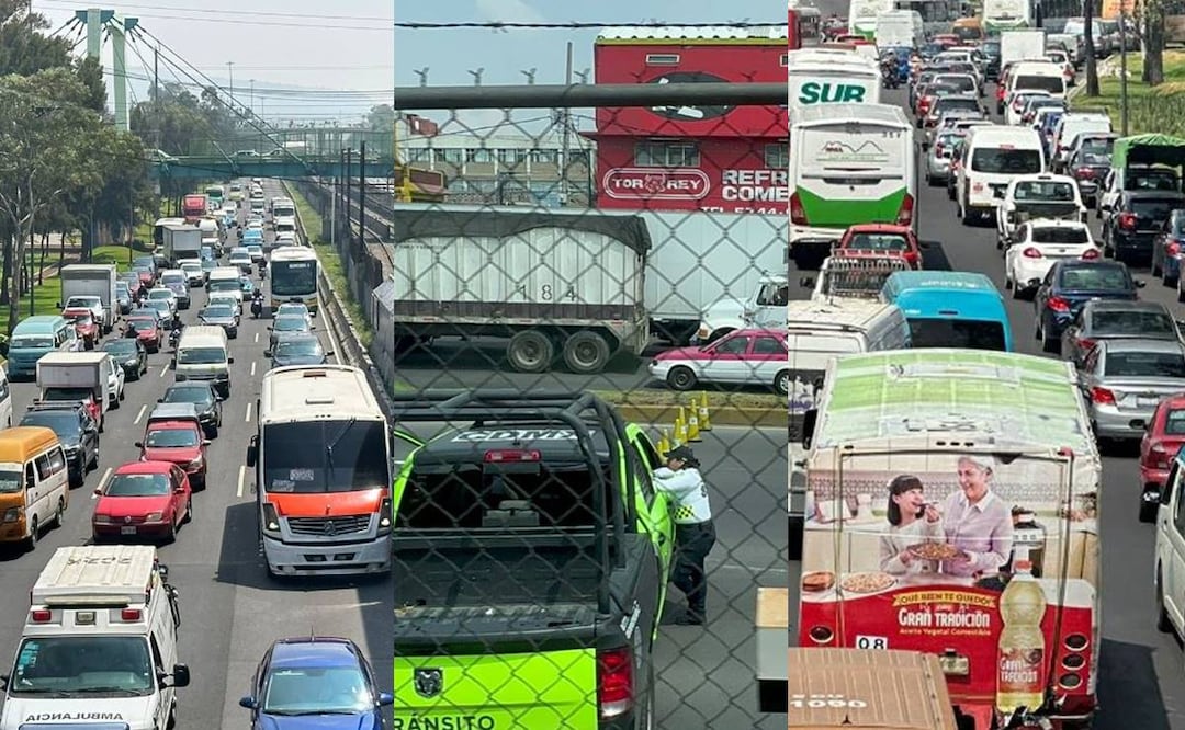 Bloqueo de transportistas vuelve a colapsar la Calzada Ignacio Zaragoza, este miércoles