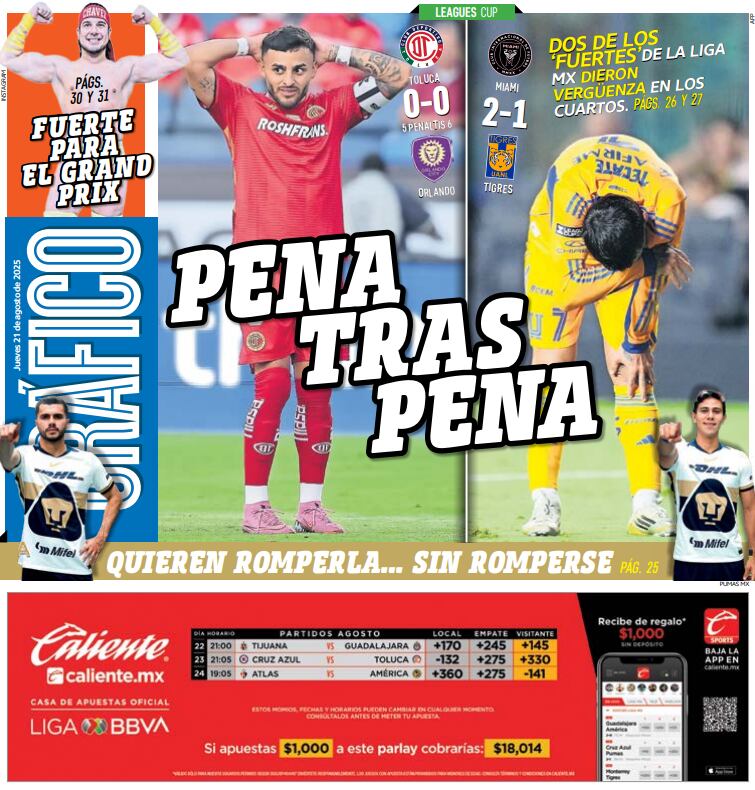 Portada El Gráfico | Jueves 21 de agosto 2025