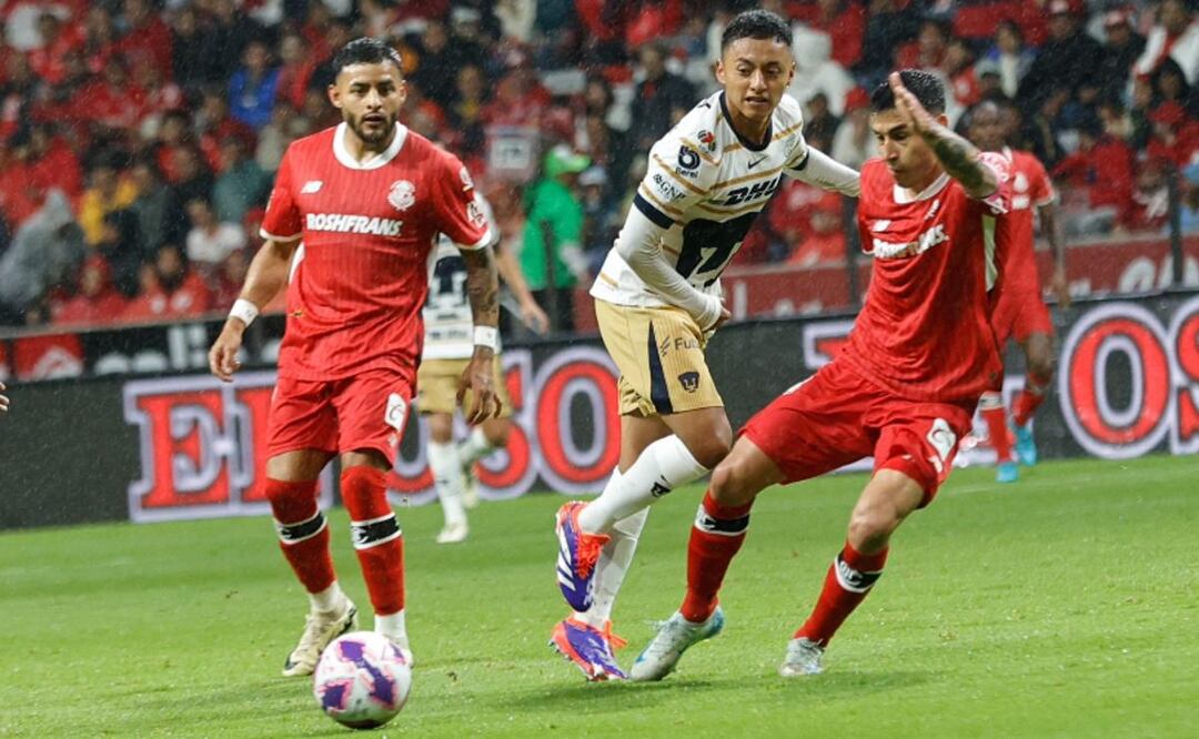Toluca y Pumas caen en el conformismo y empatan 1-1