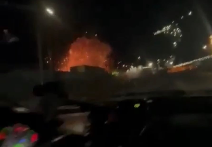 Captan explosión en Venezuela (Foto: X)