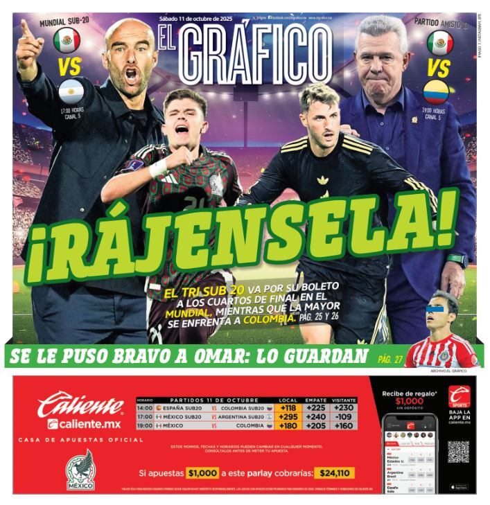 Imagen: Staff El Gráfico (Portada El Gráfico | Sábado 11 de octubre 2025)