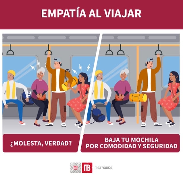 ¿Ya no se podrá usar mochila en el Metrobús? Esta es la nueva medida en el transporte de la CDMX. Foto: (Metrobús CDMX)