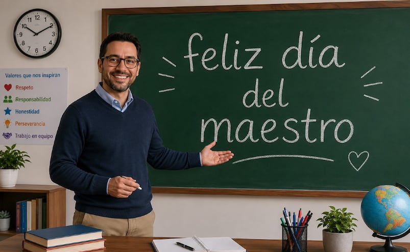 15 Frases cortas y bonitas para felicitar a nuestros profes por el Día del Maestro