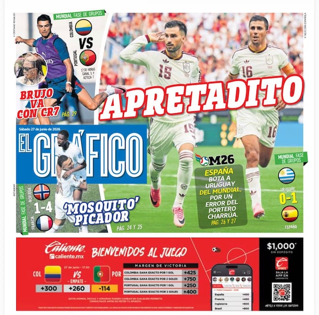 Portada El Gráfico | Sábado 27 de Junio de 2026