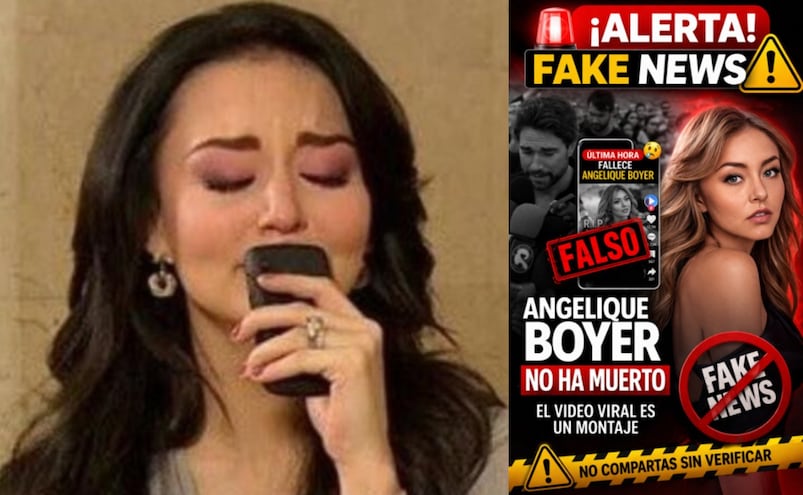 Es MENTIRA la muerte de Angelique Boyer, así circula el video de su supuesta partida