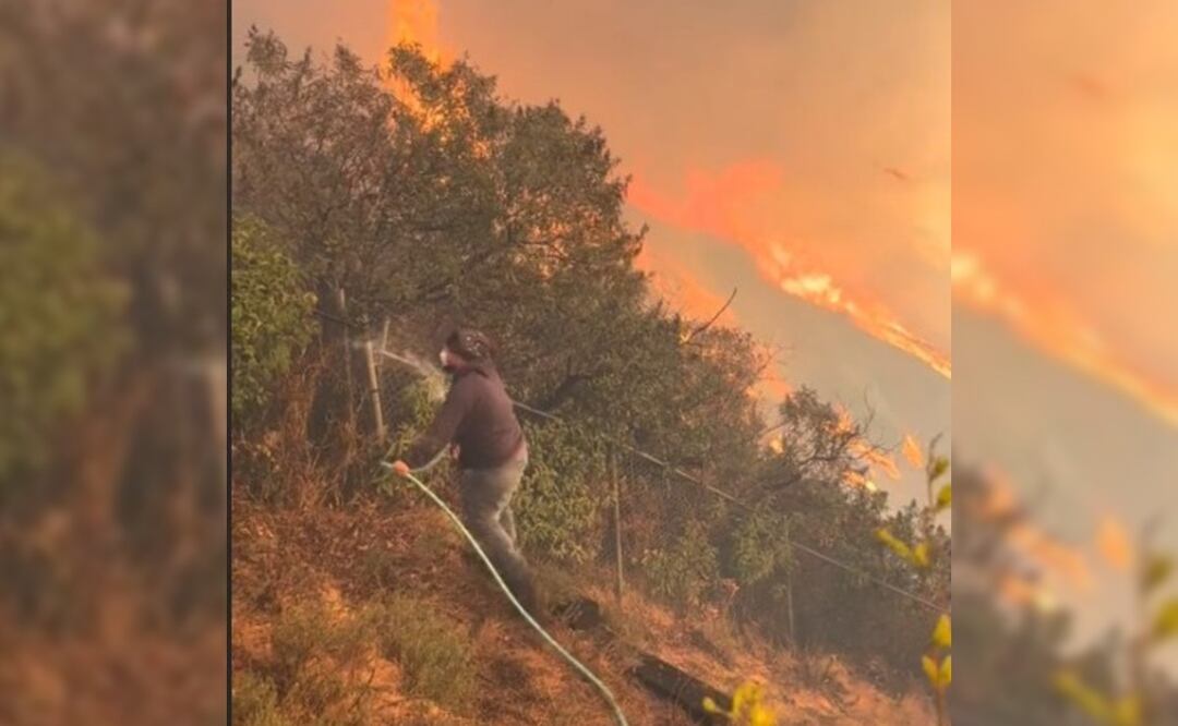 Mexicano arriesga su vida para salvar la casa de su patrón de los incendios en Los Ángeles
