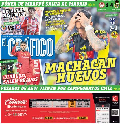 Portada El Gráfico | Jueves 27 de noviembre 2025