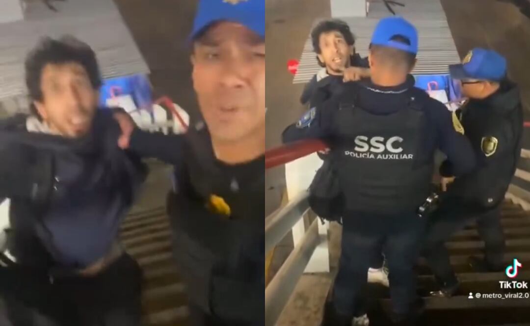 METRO CDMX: Video de policías agrediendo a joven con su cachorrito