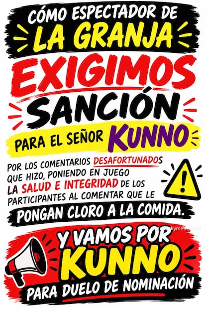 Mensaje de fans sobre Kunno (Vía: Tik Tok)