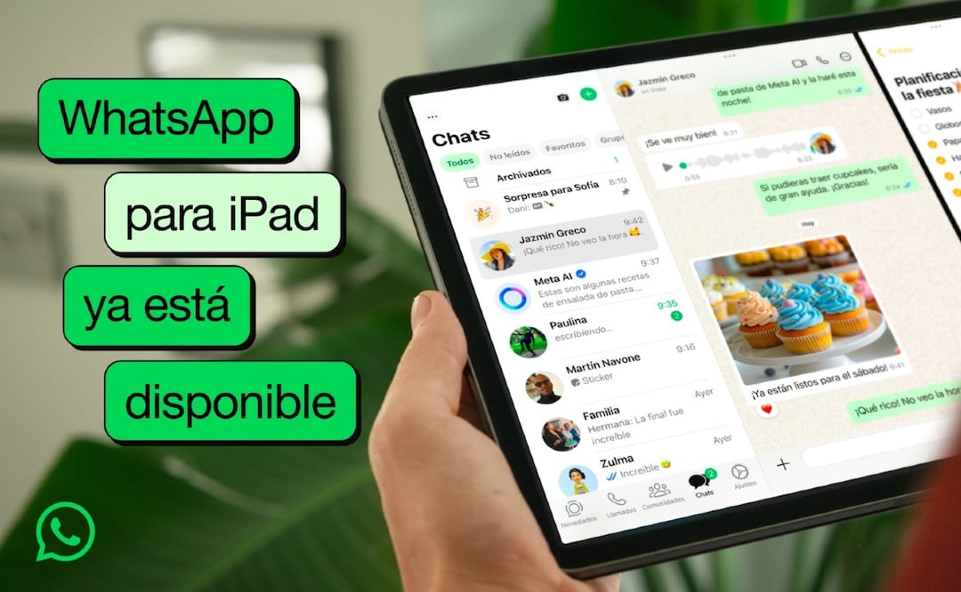 ¿Sabías que WhatsApp llegó a Ipad? Sólo se tardó 15 años
Imagen: WhatsApp