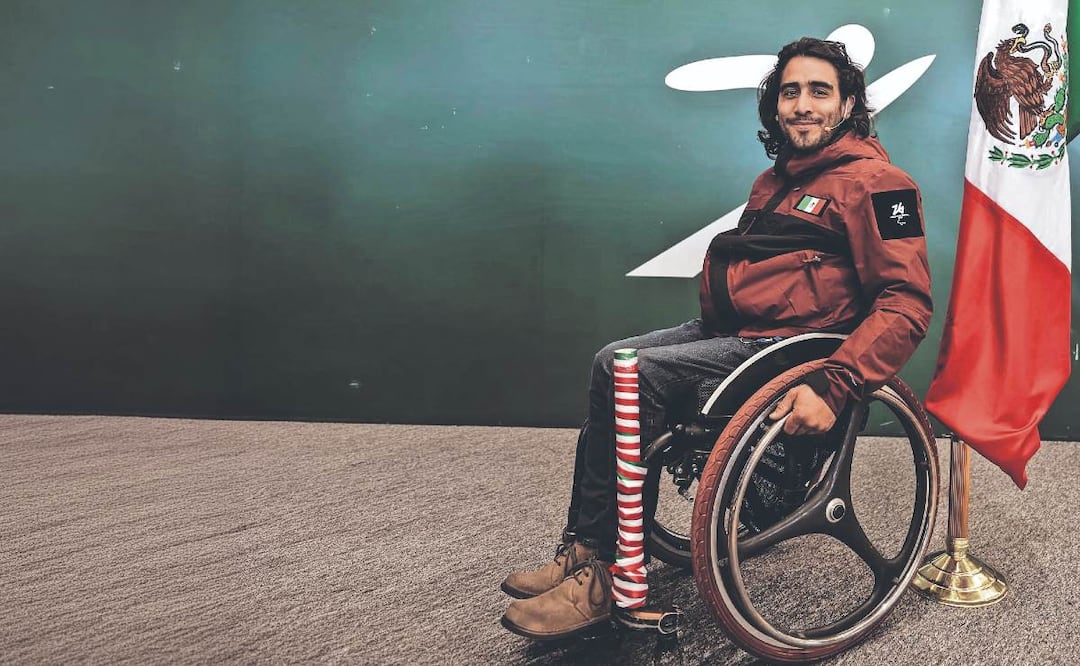 Foto: Gabriel Pano (Arly Velásquez El histórico abanderado de México para los Juegos Paralímpicos de Invierno 2026)