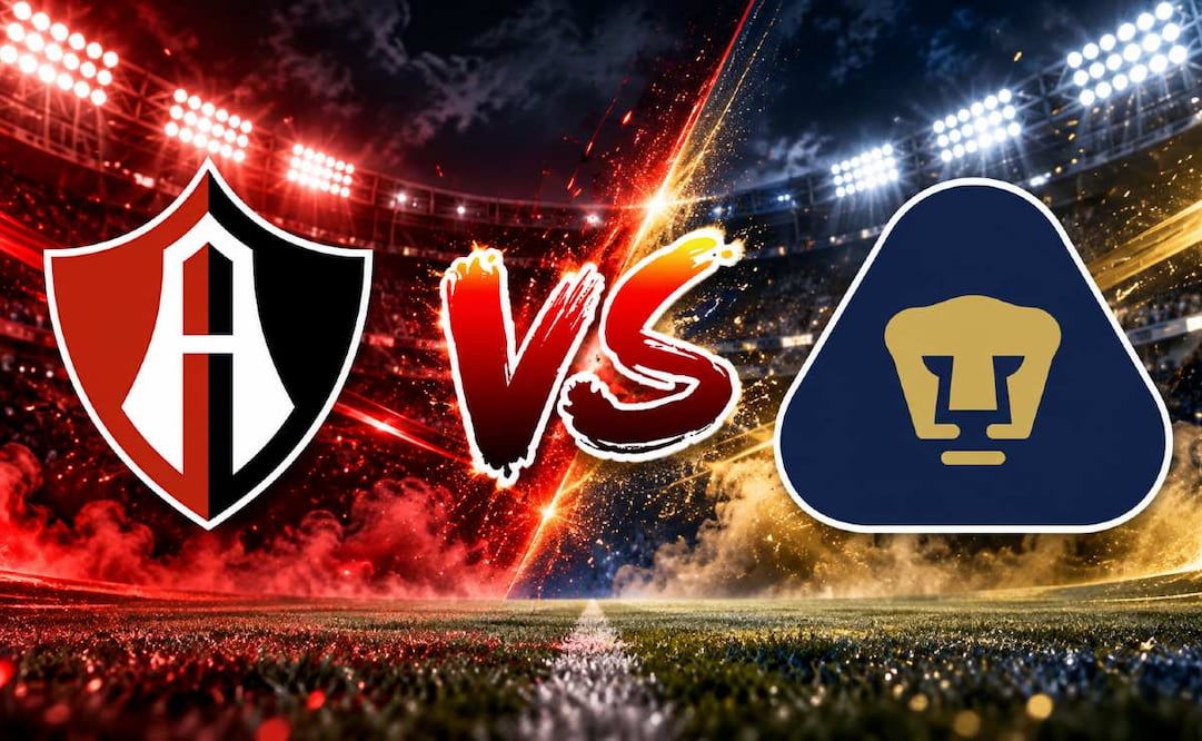 Atlas vs Pumas: ¿dónde y a qué hora ver EN VIVO el partido de la Liga MX? (Foto: Creada con IA)