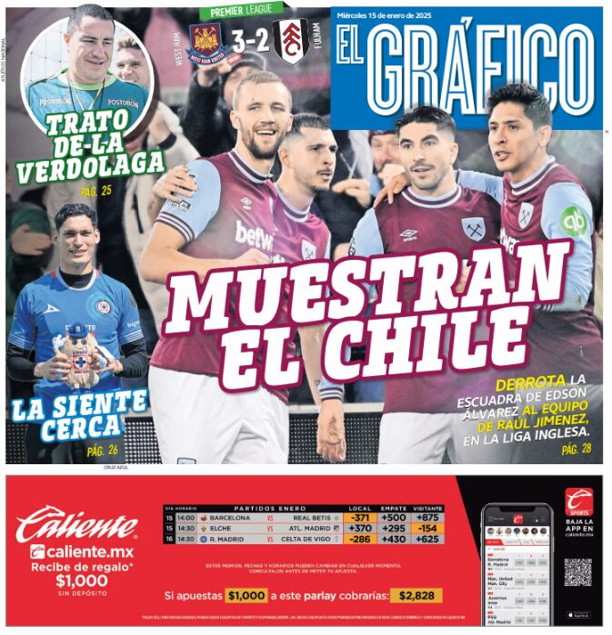 El Gráfico contraportada 15 de enero