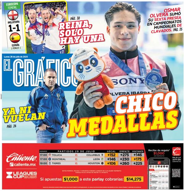 Portada El Gráfico | Lunes 28 de julio 2025