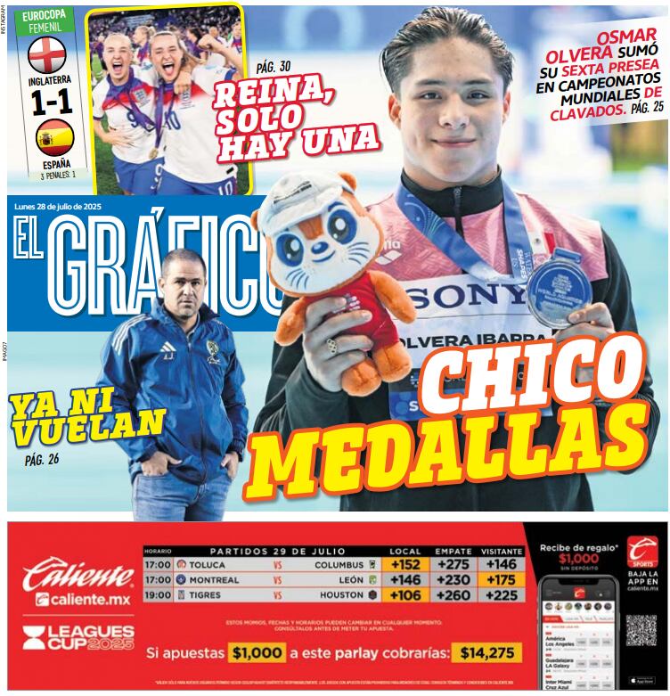 Portada El Gráfico | Lunes 28 de julio 2025