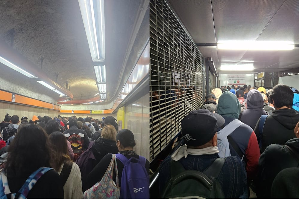 Caos en el Metro CDMX (Foto: X)
