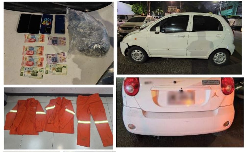 Foto: Especiales (Objetos asegurados a los detenidos )