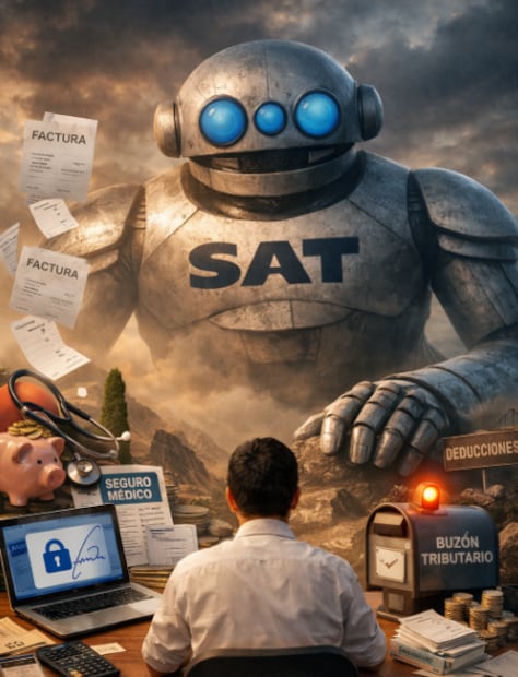 El SAT no es un monstruo (Foto: Creada con IA)