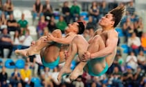 ¡Orgullo Mexicano! Osmar Olvera y Juan Celaya se llevan el oro en trampolín sincronizado