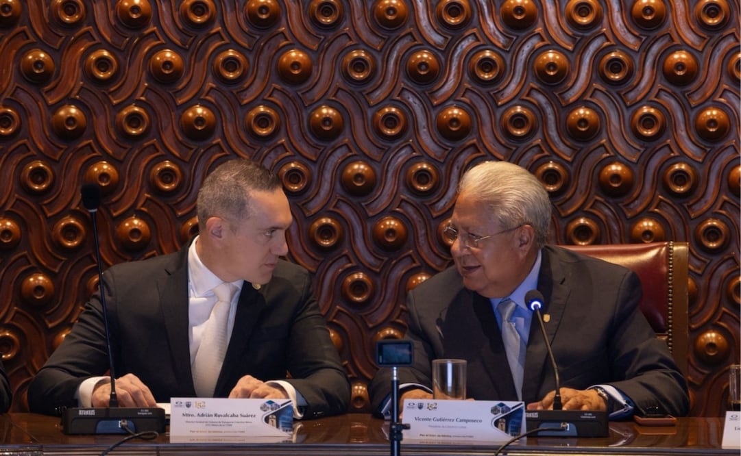 Adrián Rubalcava Suárez y Vicente Gutiérrez Camposeco. Foto: Especial