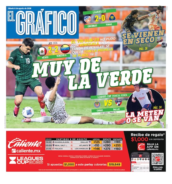 Portada El Gráfico | Sábado 8 de agosto de 2026