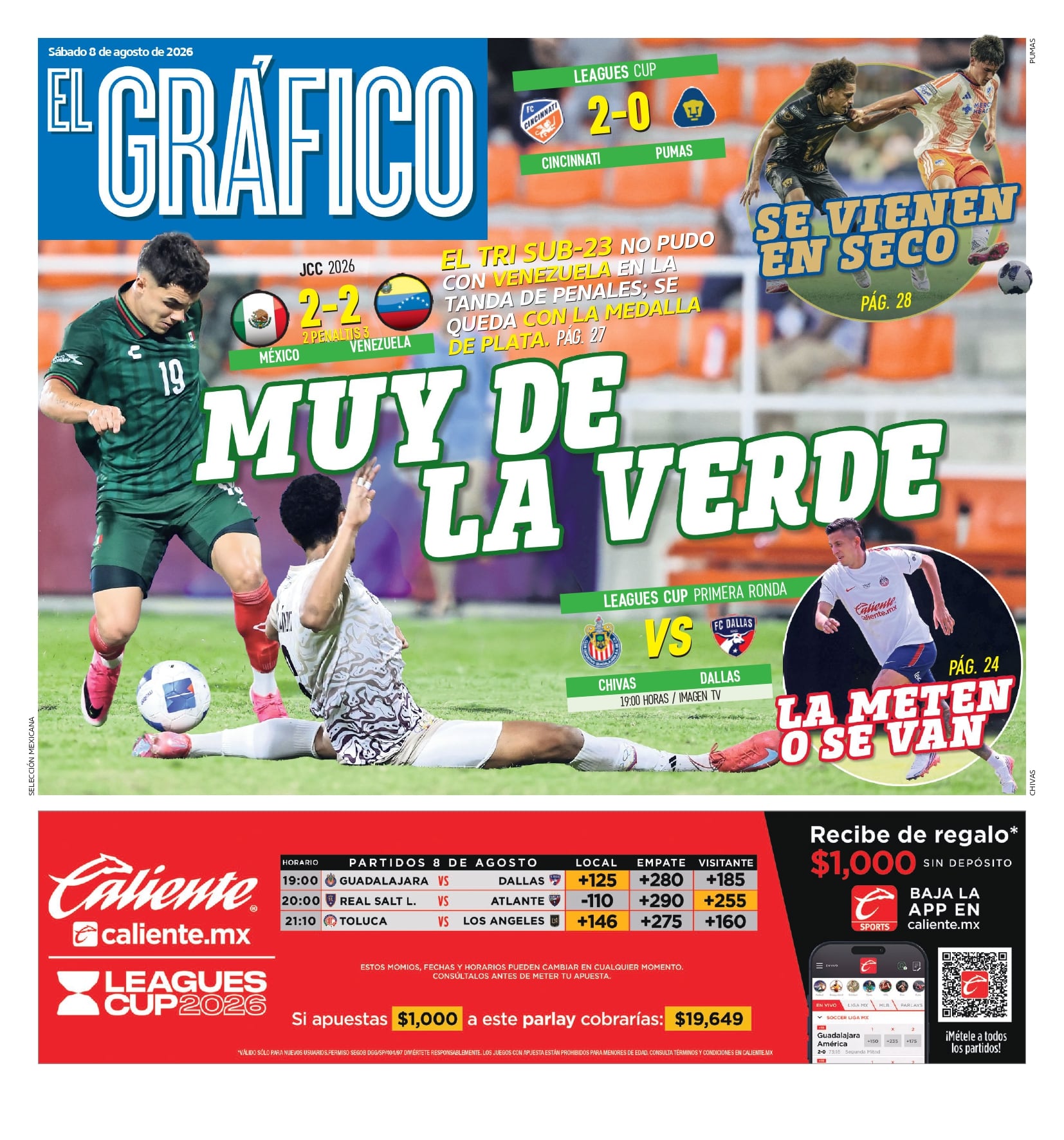 Portada El Gráfico | Sábado 8 de agosto de 2026
