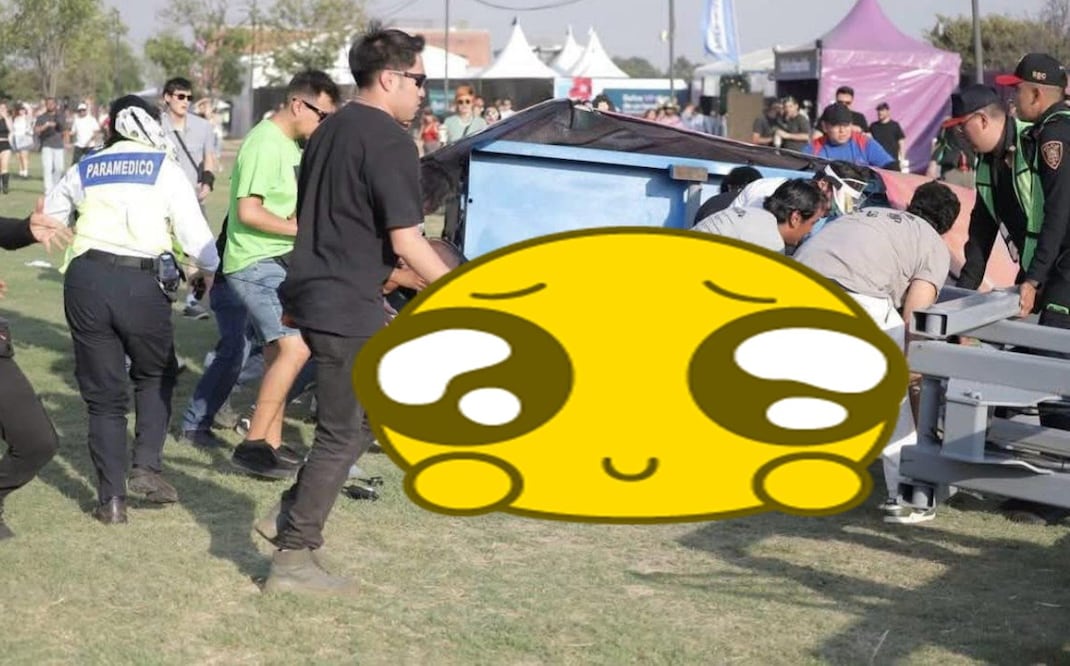 Foto: Instagram Estructura que aplastó a dos personas en Festival Ceremonia
