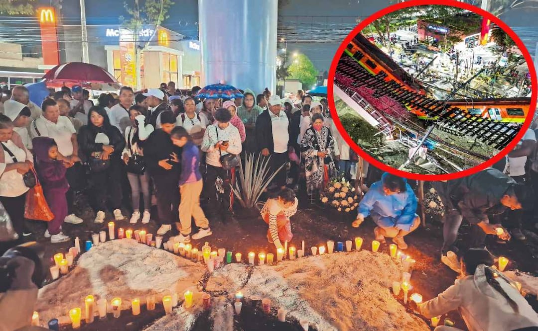 A 5 años del colapso de la Línea 12, el dolor no se apaga: marchas y reclamos en Tláhuac. Foto: (Alberto García. El Gráfico)