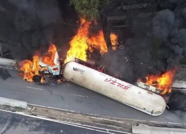 Mujer anónima salva a padre e hijo quemados tras explosión de pipa en Puente de la Concordia