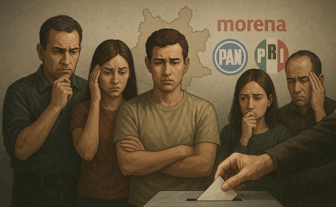 ¿Qué partido se beneficiará más del voto indeciso en las elecciones de 2027 en el Edomex?
Imagen Ilustrativa: IA