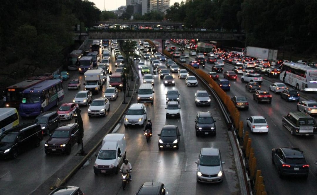 Tráfico CDMX HOY. Foto: (Abril Franco. El Gráfico)