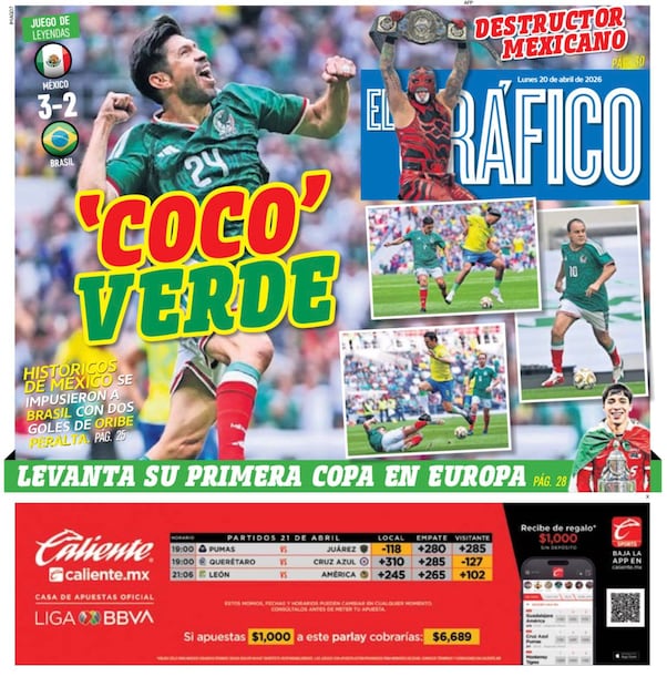 Portada El Gráfico | Lunes 20 de abril de 2026