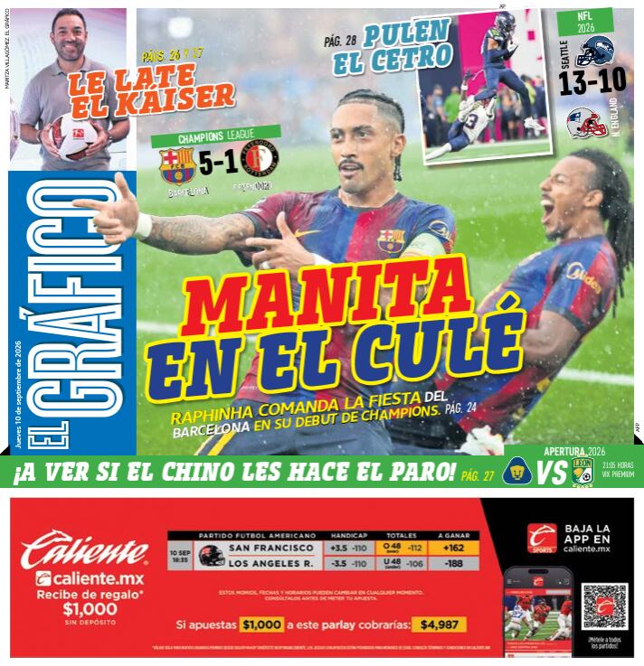 Portada El Gráfico | Jueves 10 de septiembre de 2026