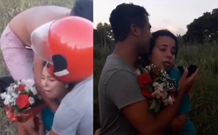 VIDEO: ¡Qué original! Hombre pide matrimonio tras fingir su muerte en un choque