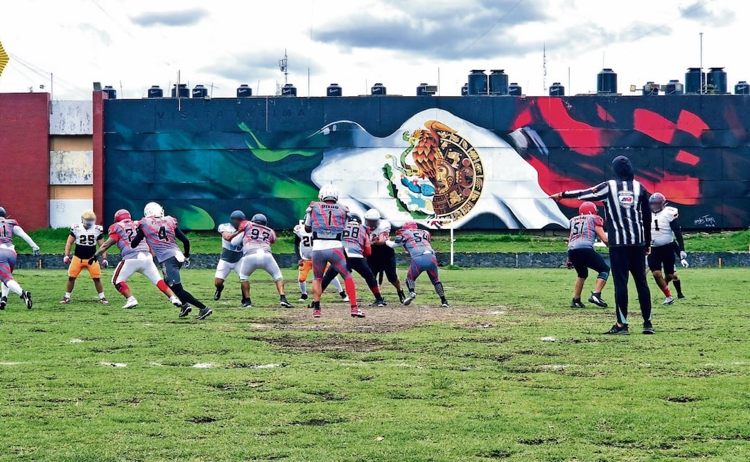 Entre porras y hasta show de medio tiempo, “Perros de Santa Martha” y “Los Huracanes” se enfrentaron en el emparrilado. Foto: Especial