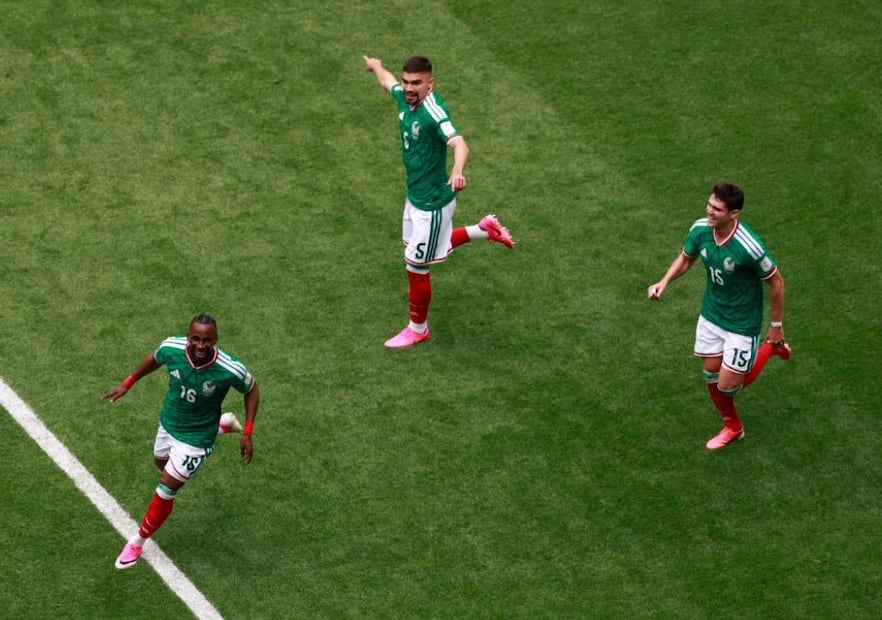 México rompe la maldición: vence 2-0 a Sudáfrica en el partido inaugural del Mundial 2026. Foto: (Diego Simón)